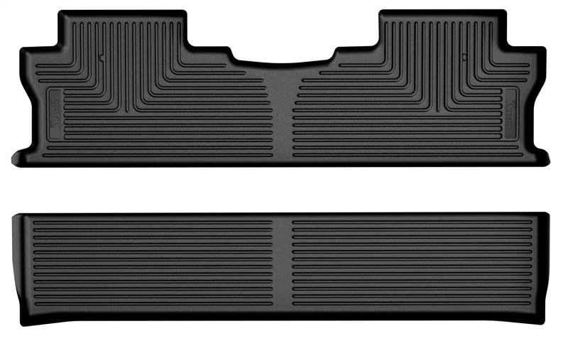 Honda Ridgeline Floor Mats - Rear - Husky Liners - X-act Contour - Black - `18-`24 Honda Ridgeline Floor Mats - Rear - Husky Liners - X-act Contour - Black - `18-`24